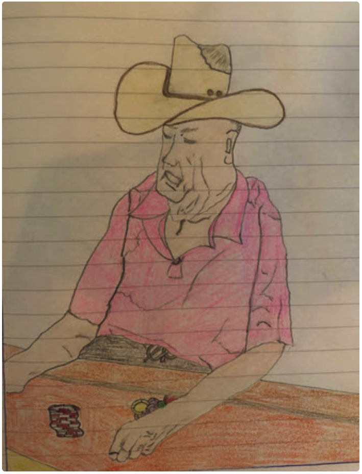 Mike Gorodinsky自封画家，笔下的扑克玩家们一个比一个抽象！