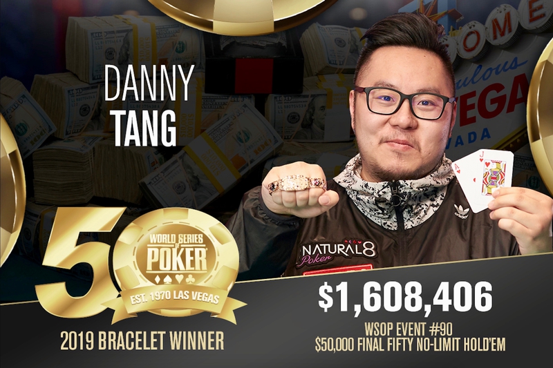 香港牌手Danny Tang斩获五十周年庆冠军，入账$1,608,406