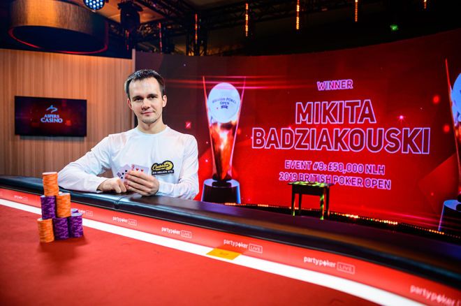 Mikita Badziakouski斩获BPO第9项赛事£50,000 NLHE胜利！