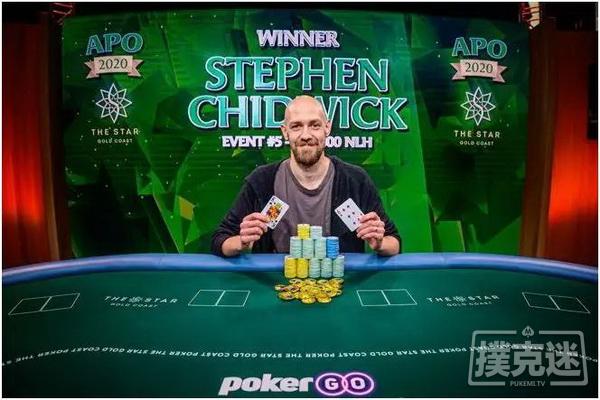 Stephen Chidwick登顶澳洲扑克公开赛积分榜