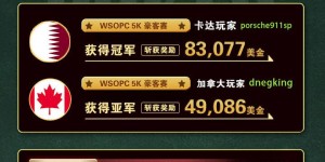 【GG扑克】WSOPC每日赛况更新！5月16日 各国豪客们再次发威